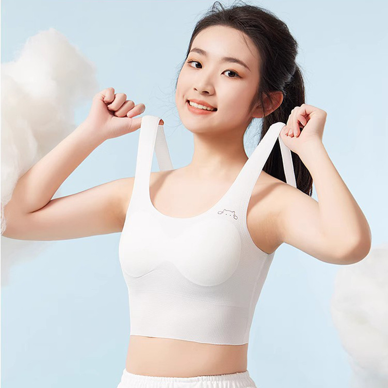 Girl's underwear development period junior high school student high school big Children girl's bra student seamless summer thin vest