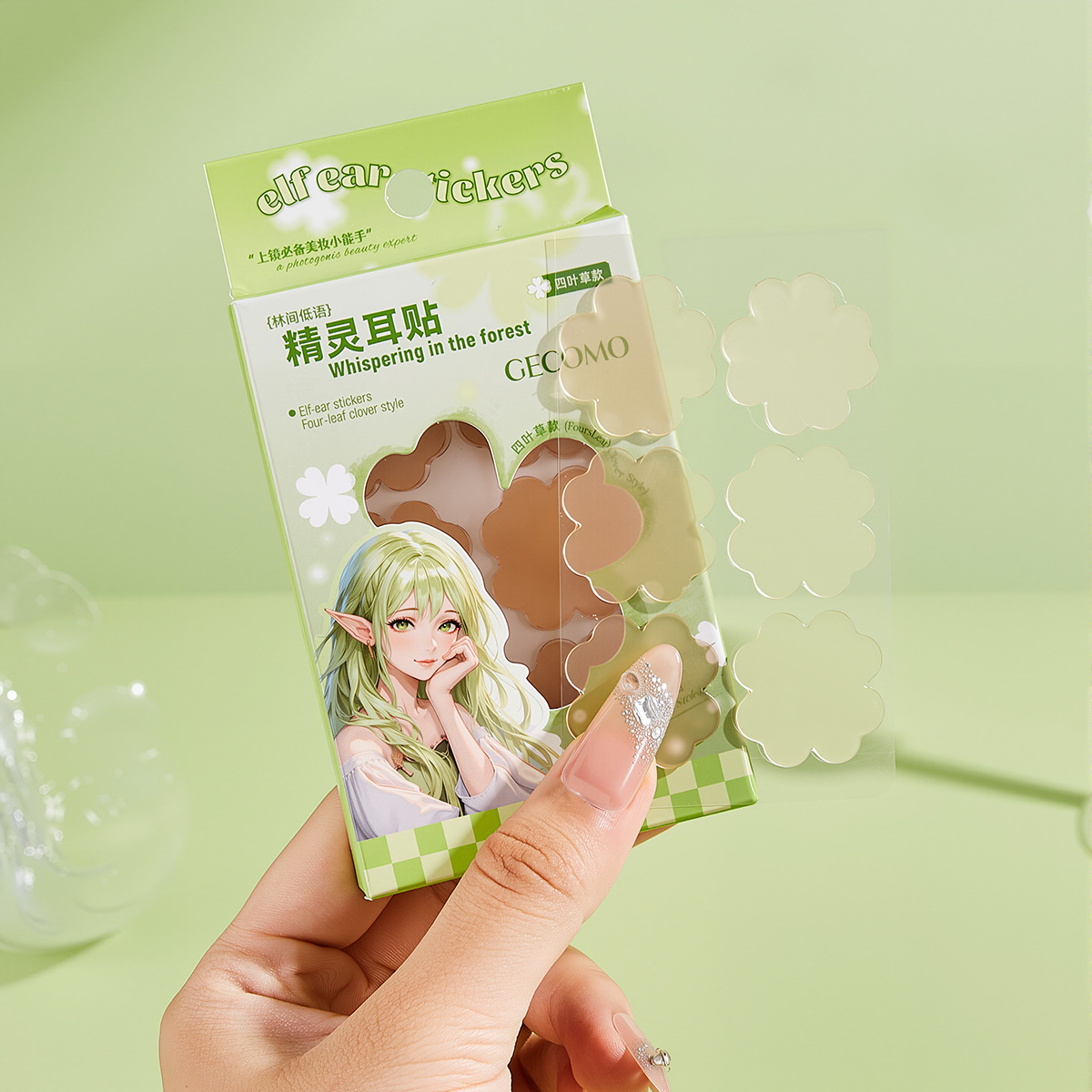 Elf ear stickers (18 stickers for four-leaf clover type)