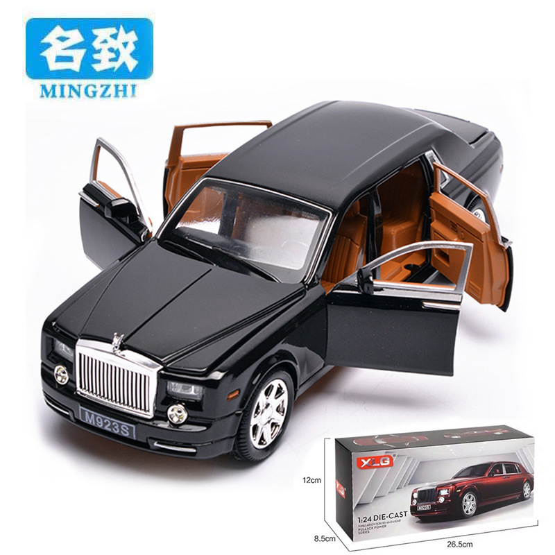 跨境仿真1:24合金汽车幻影模型儿童玩具汽车摆件成人玩具男孩玩具