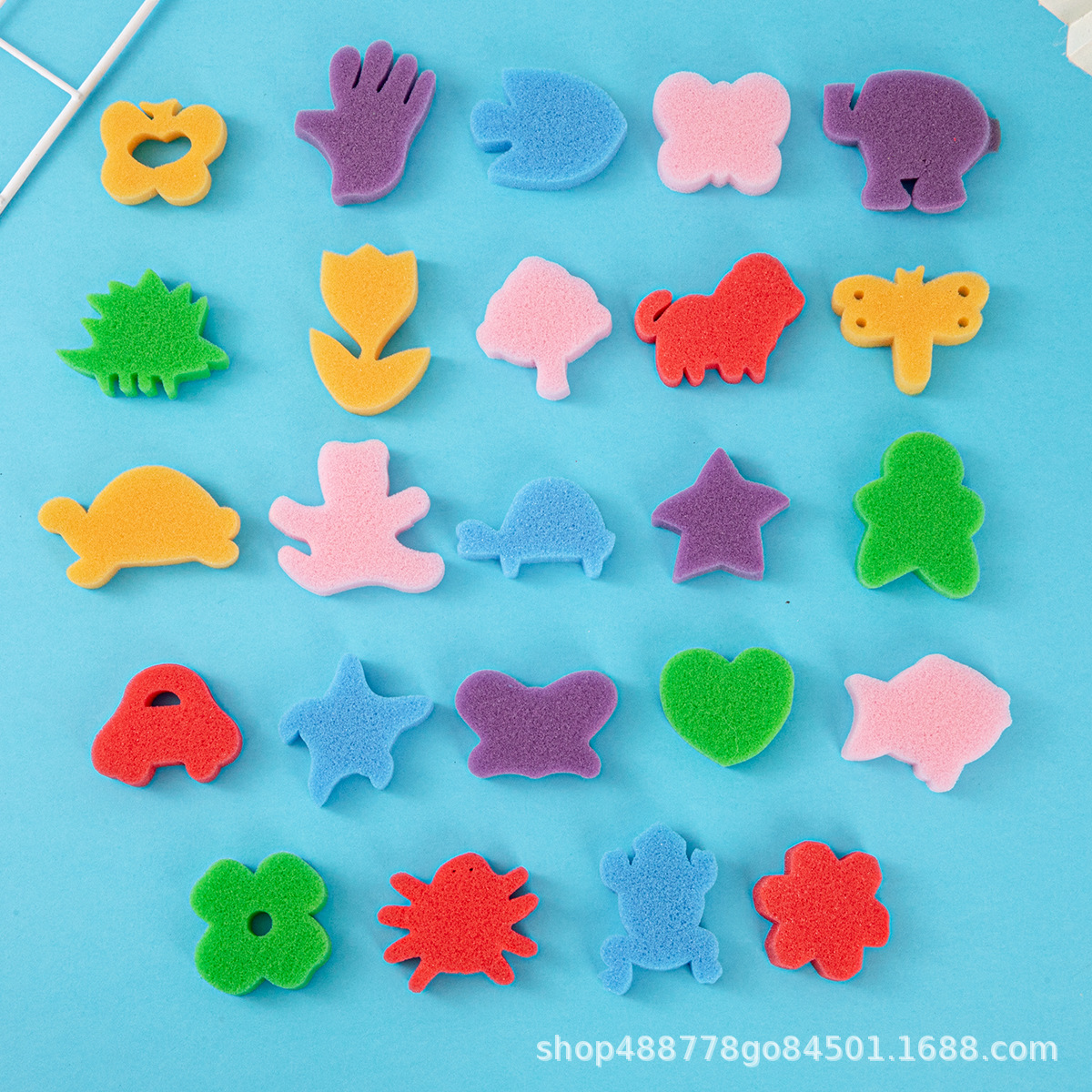 Fabricantes de pintura infantil al por mayor esponja pintura cepillo esponja sello cabeza de hongo EVA rodillo sello diy arte graffiti