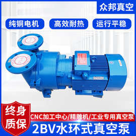 2BVA水环式真空泵工业机械医药电子食品专用球墨铸铁不锈钢真空泵