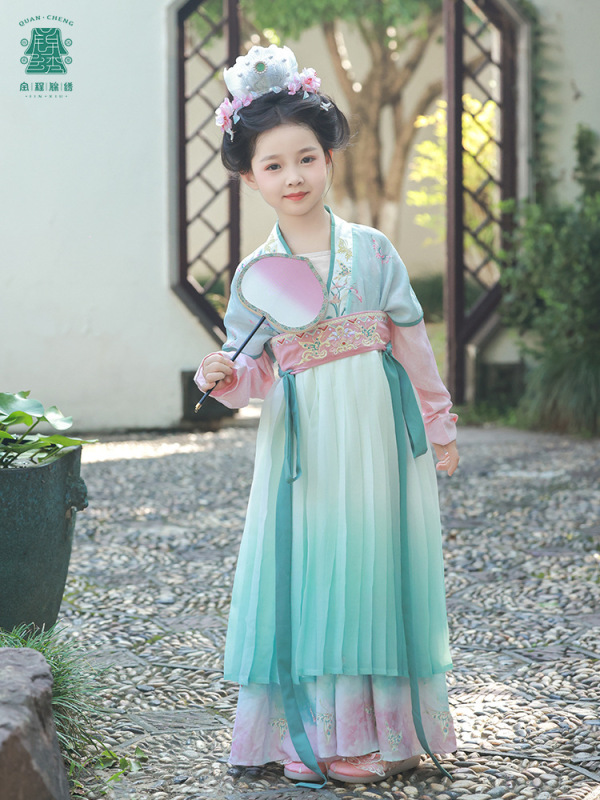 2025秋季新款儿童汉服中国风女宝连衣裙仙气长袖公主裙古装演出服|undefined