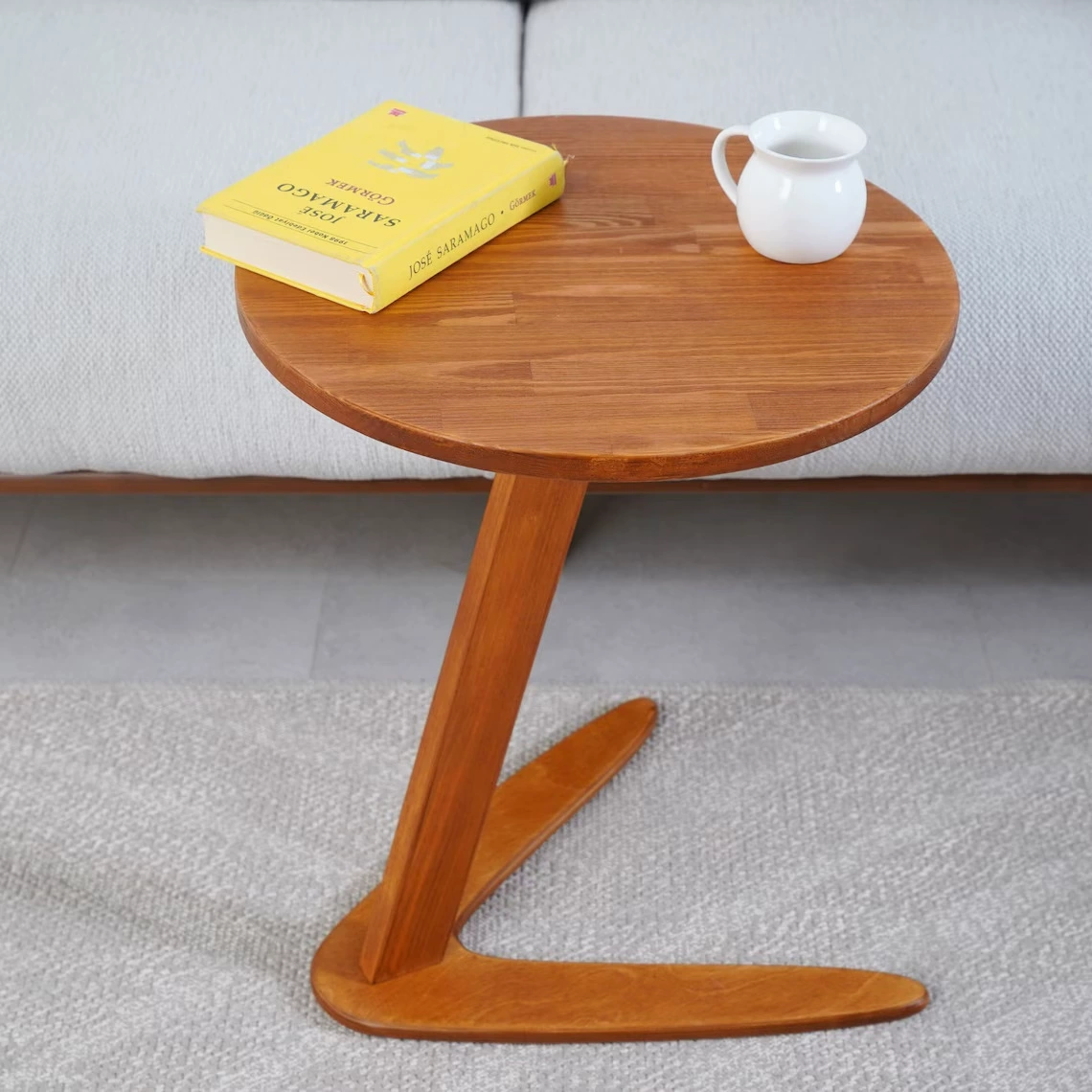 Деревянный журнальный столик гостиная стол ins подвижный массивный деревянный край несколько домов рядом с кроватью чайный столик