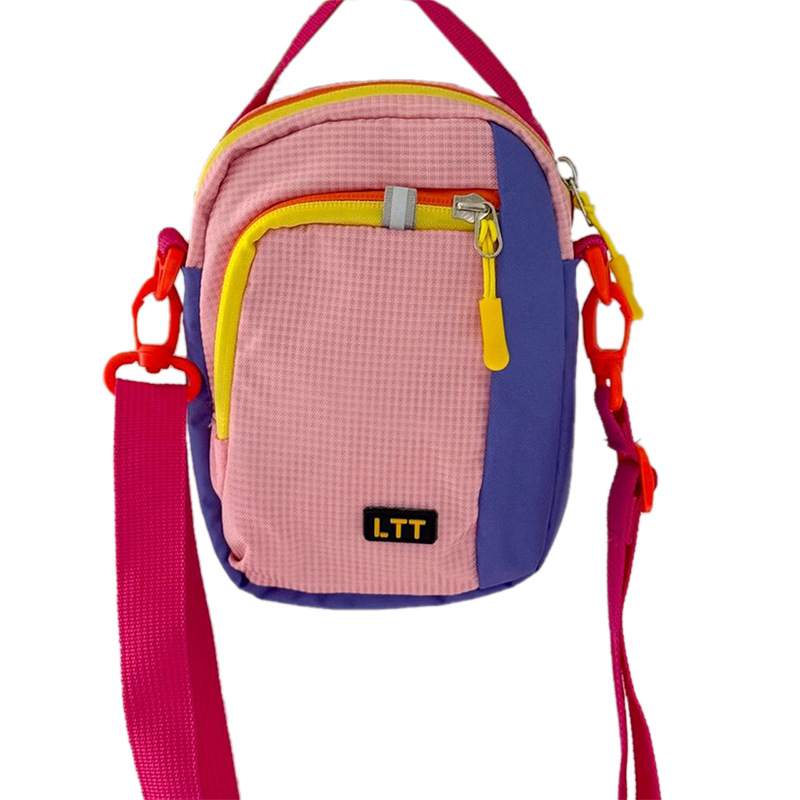 2026 nuevo cross-border bolso infantil casual ligero al aire libre montar mochila de moda color contraste bolso de hombro para hombres y mujeres