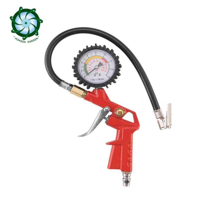 汽车轮胎胎压表气动胎压枪胎压测压监测器胎压计加气充气枪气压表