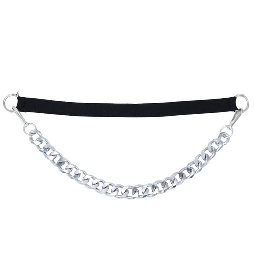 Lazy Person Ins Style Belt with Metal Chain Elastic Waist Belt for Women Decorative Fashion Dress Suit Coat Waist Chain