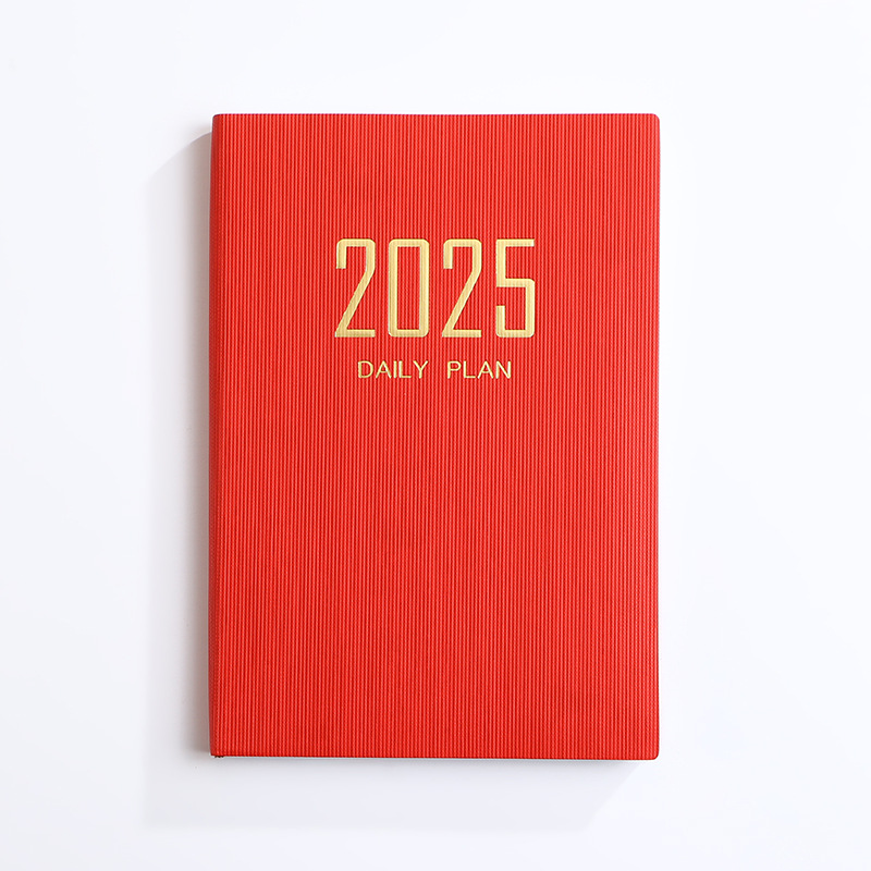 Transfronterizo 2024 inglés a5 calendario 2025 imitación cuero mes índice plan cuaderno calendario de comercio exterior