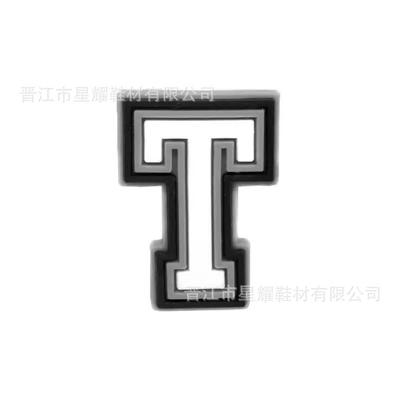 En stock agujero zapatos accesorios PVC plástico gota zapato flor zapato hebilla zapato decoración carta número 37 correa de muñeca hebilla decorativa flor