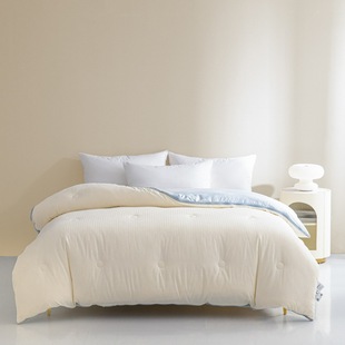 Casual Pure Color Double Jacquard Winter Quilt Mother-In-Law Quilt Core Zipper Style Home Hotel B&B Soy Fiber Spring & Fall Quilt