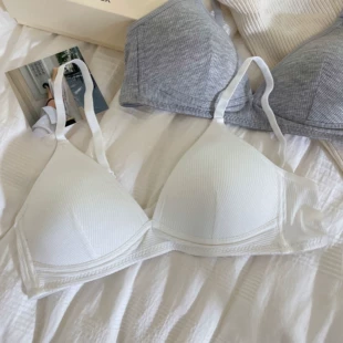 Supporting underwear, thin summer comfortable wireless bra, french style