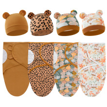 2024外贸婴儿睡袋防惊跳襁褓睡袋纯棉包巾宝宝四季单层防踢被抱被