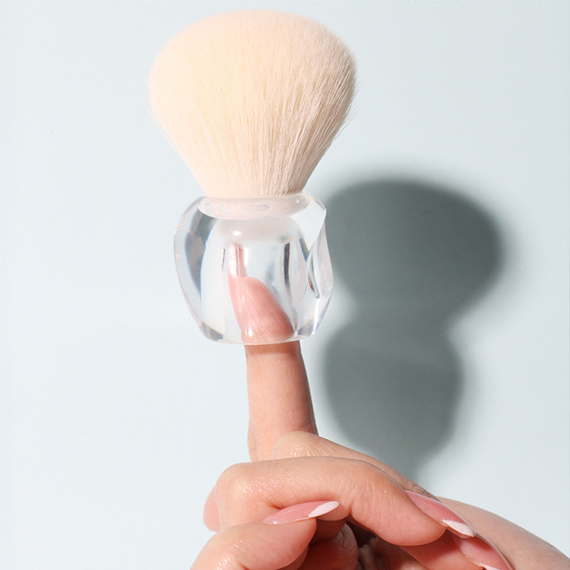 Nuevo polvo de uñas cepillo único polvo suelto rubor cepillo polvo belleza maquillaje cepillo novato belleza herramientas en forma de manzana