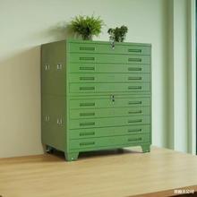 环保绿家用画柜收纳柜工程图纸柜底图柜菲林柜多层抽屉图纸收纳柜