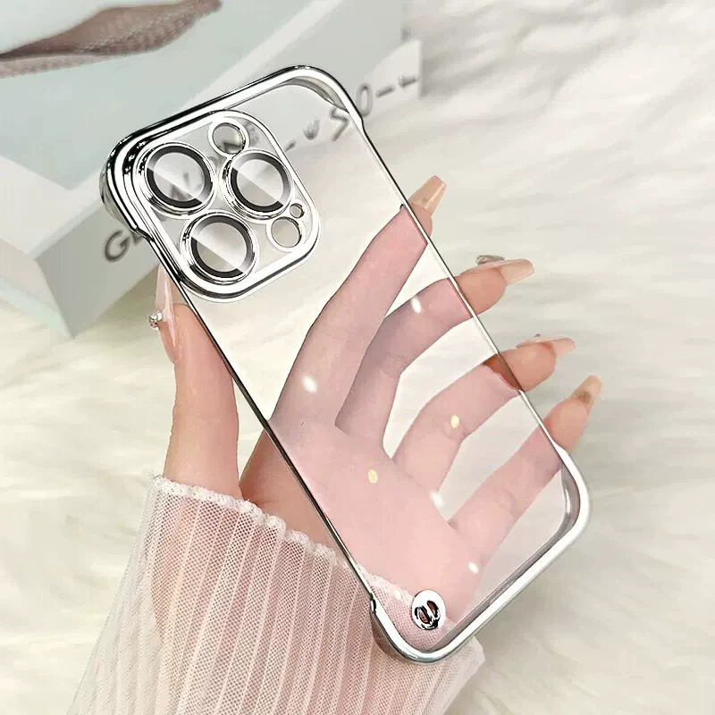 Чехол для телефона Apple iPhone 11–17 серии, ультратонкий прозрачный с защитой объектива