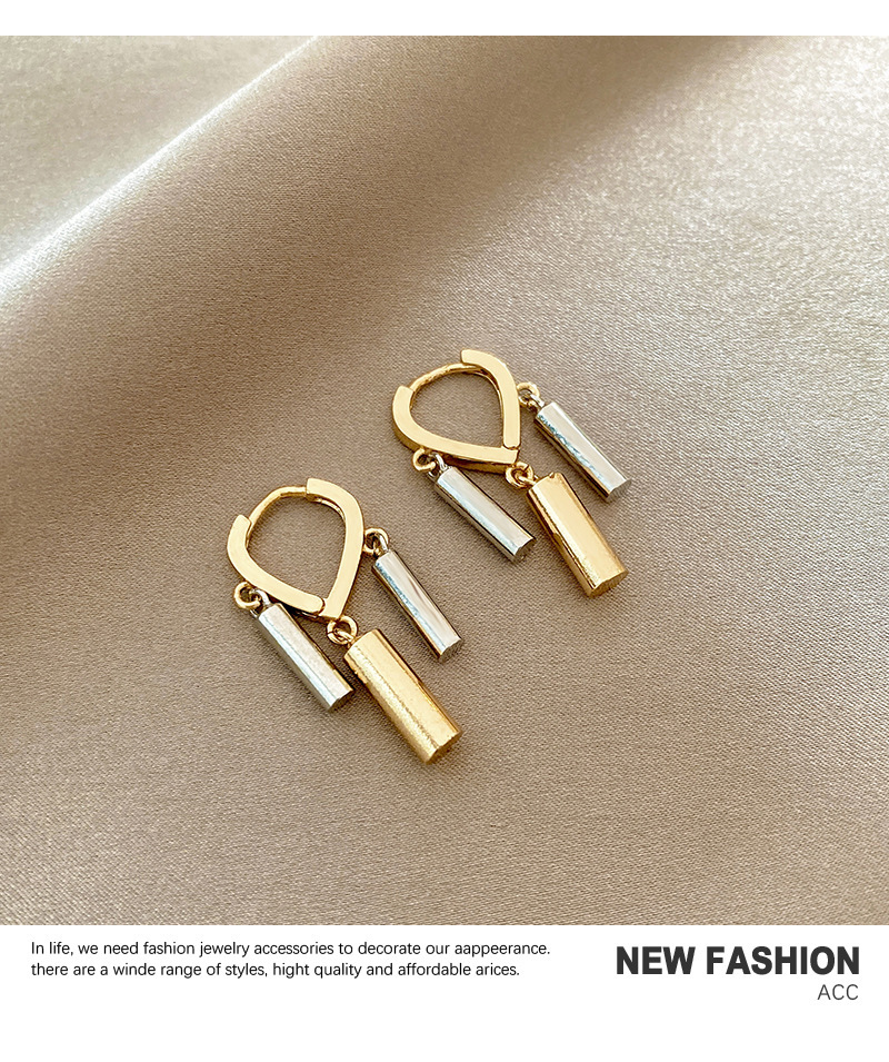 Sliver Ear Needle Material 1 Pair Simple Style Heart Shape Plating Copper Drop Earrings