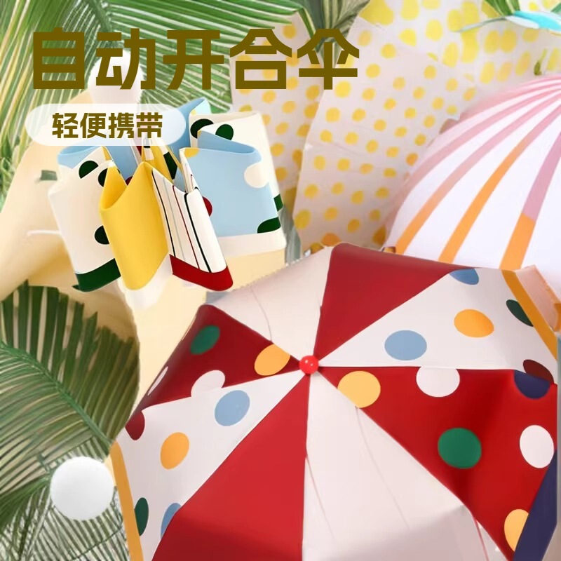 Cute and Lightweight Red-Nosed Umbrella for Both Sunny and Rainy Weather, Women's Sun Protection, Uv Protection, Automatic Safety, Anti-Rebound Automatic Umbrella Cute and Lightweight Red-Nosed Umbrella for Both Sunny and Rainy Weather, Women's Sun Protection, Uv Protection, Automatic Safety, Anti-Rebound Automatic Umbrella