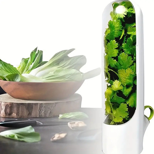 Herb crisper vegetable storage cup anti-pressure water storage asparagus refrigerator storage crisper cup transparent cross-border