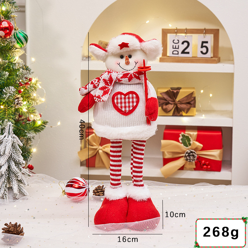工場直売クリスマス伸縮公仔クリスマス雪花格老人雪だるまヘラジカホテルデパート配置置物|undefined