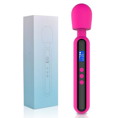 LCD AV Bar 10 Frequencies 4 Speed Female High-Quality Self-Massage Vibrator Toy for Wholesale