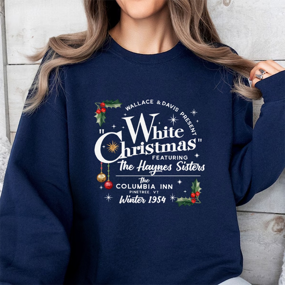 White Christmas Movie Sweatshirt, Wallace y Davis Sweater