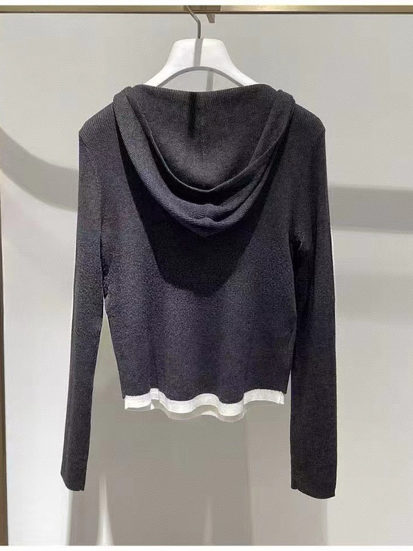 伊*L女装2025冬季新款简约休闲通勤时尚连帽套头针织衫1GA133281|undefined