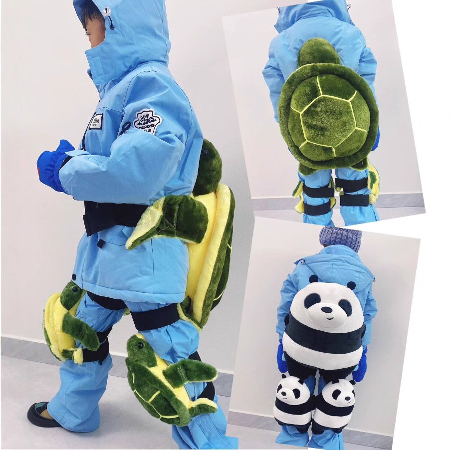 滑雪護具保護套裝護臀墊兒童防摔護臀護膝單雙板成人加大滑雪裝備