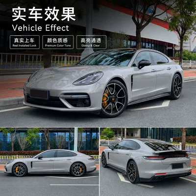 Colored Car Wrap, Porsche Gray: Auto Color Change Film