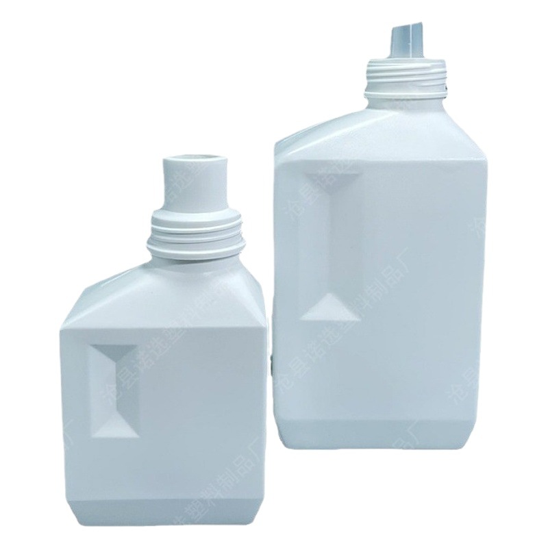 500ml detergente en polvo botella de detergente 1000ml tanque de reflujo detergente suavizante botella PE flor fertilizante botella cuadrada