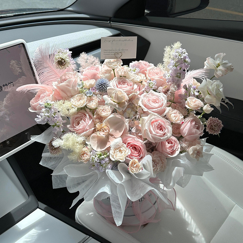 玫瑰永生花束七夕送女友高级感花束温柔仿真香皂花束混搭玫瑰花束|undefined