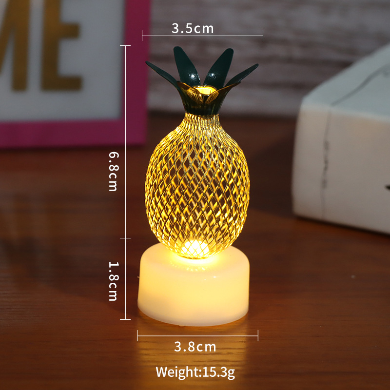 Nueva Venta caliente transfronteriza lámpara de la vela de hierro Marruecos Tenis lámpara deseo propuesta lámpara de la vela lámpara de la piña al por mayor