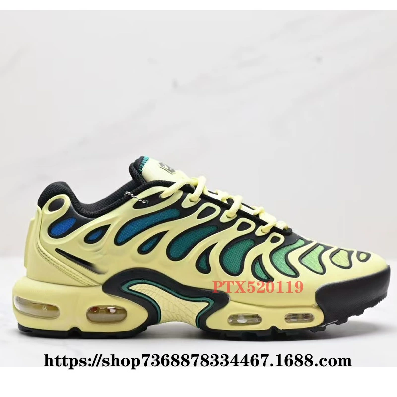 Putian Company -level Air Max Plus Drift 2024 air cushion air -breathable running shoes men and women casual shoes gray orange