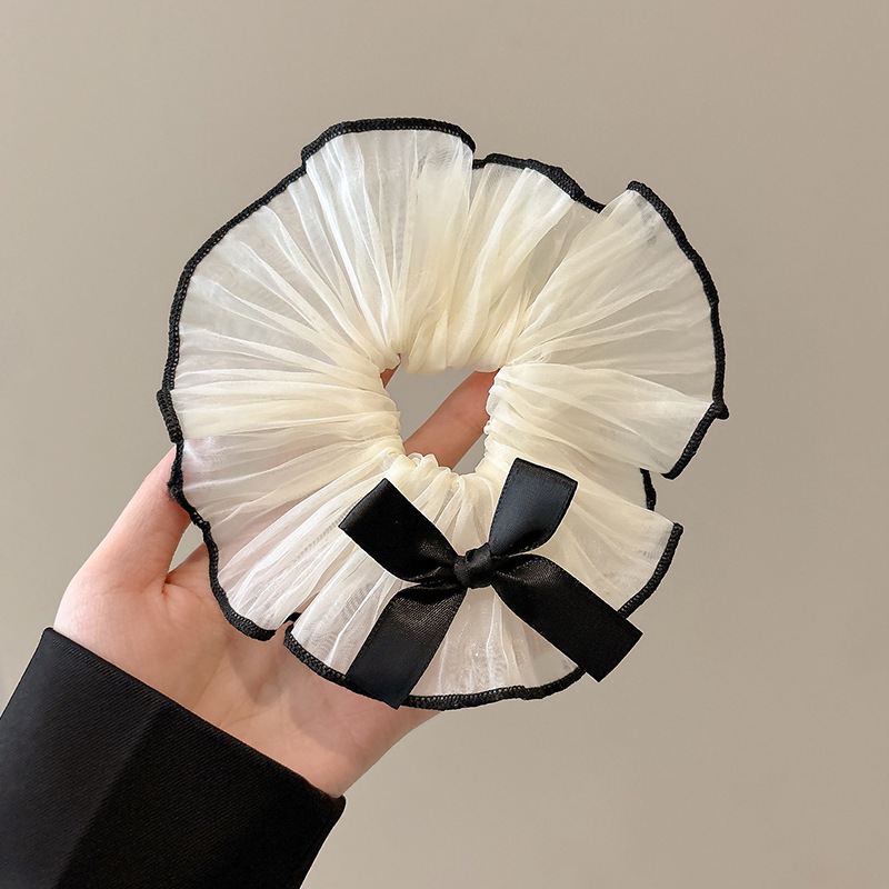 Encaje de alta calidad, diadema de intestino grueso, cuerda para la cabeza grande coreana, alta elasticidad y durabilidad, cola de caballo, banda de goma, bufanda cuadrada, accesorios para el cabello, sombreros