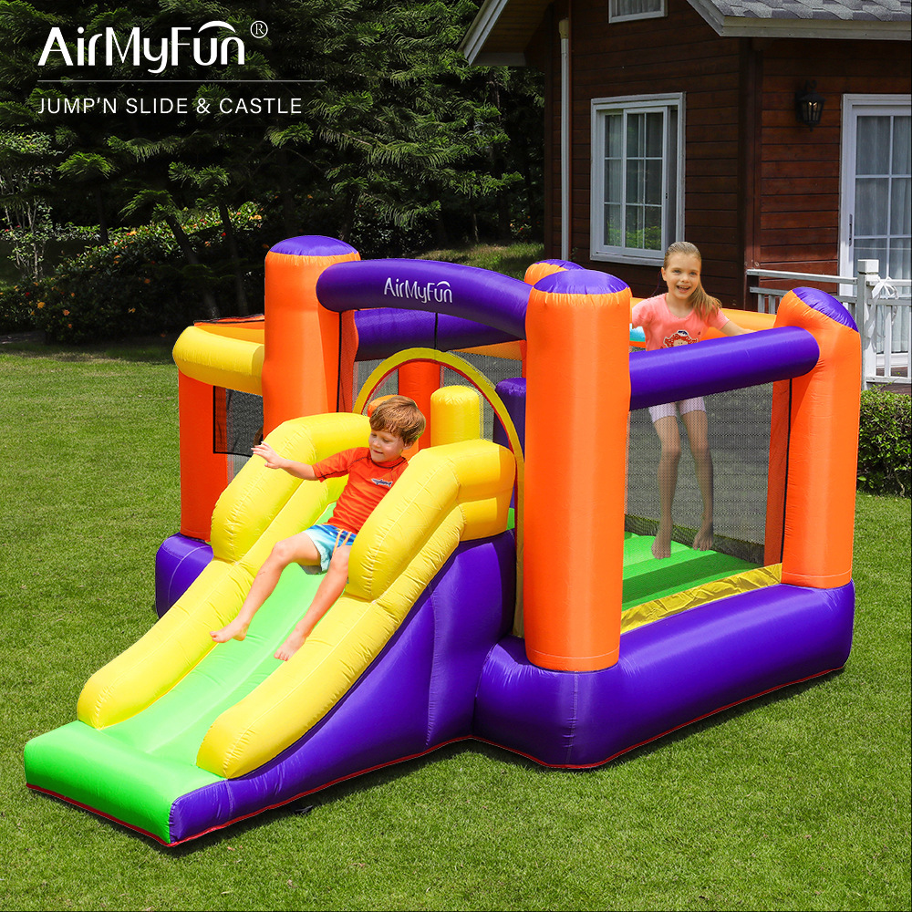 AMF | Castillo inflable para el hogar Diapositiva pequeña para niños Diapositiva inflable Hogar pequeño Castillo doméstico