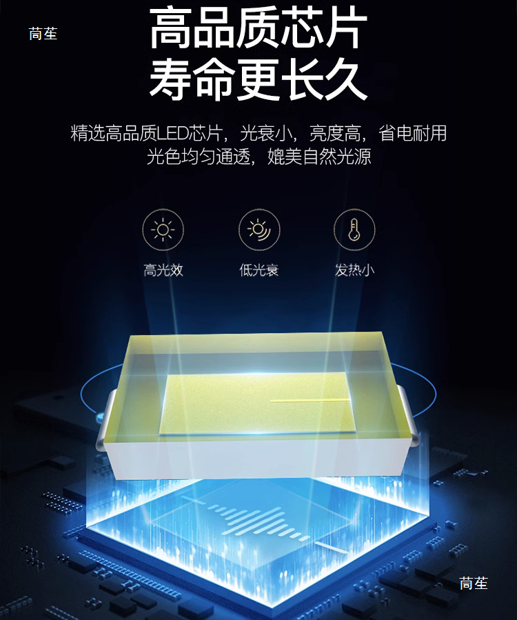 浴霸照明直发光平板灯led透镜灯条替换 光源改造30*60*60维修配件