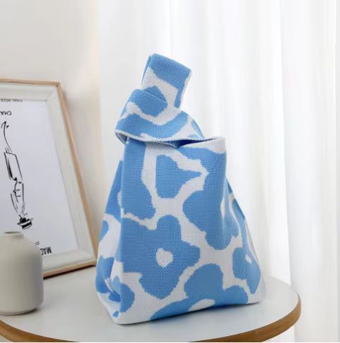 新款户外百搭针织托特包网红手办包包手机收纳包包ins女士手提包