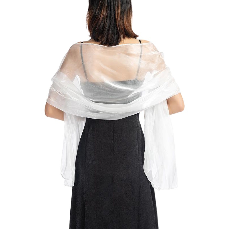 Cross-border explosions European and American shawl new evening dress wedding bride bridesmaid shawl solid color party shawl scarf