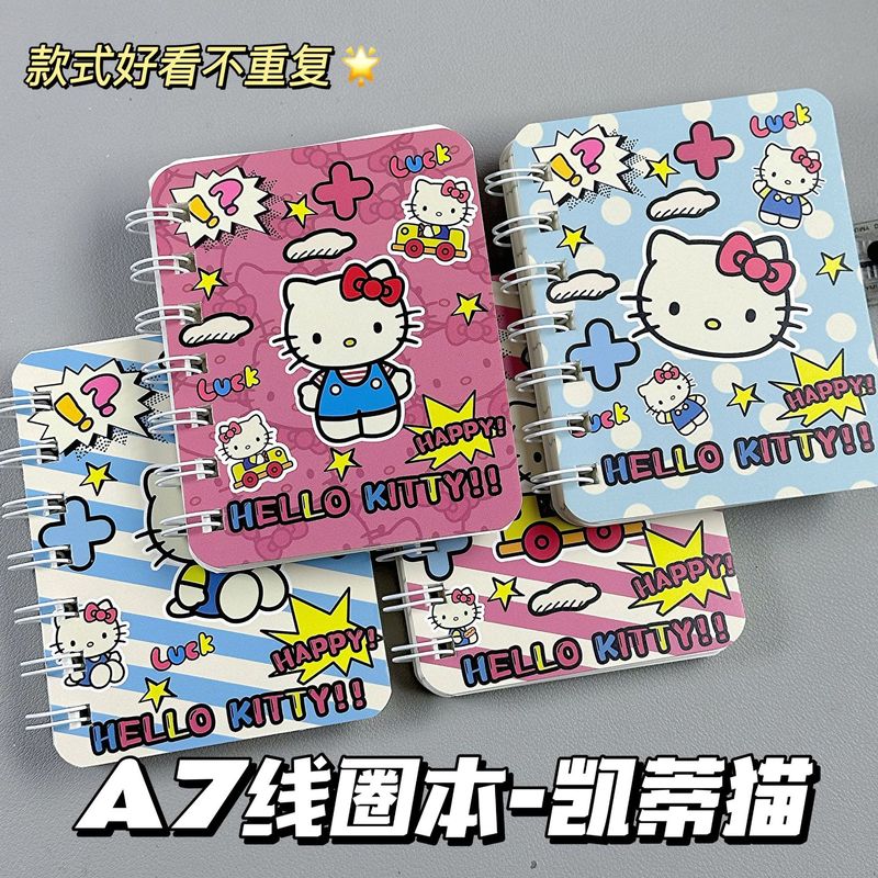 ハローキティ インスタイル 漫画ノート A7 コイルノート 高価値 ミニポケットノート 学生ギフト|undefined