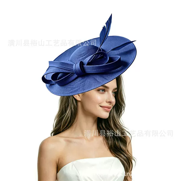 New cross-border vintage-style French headpiece, sun-shading bridal party small headwear, hair accessory, sun protection hat wholesale