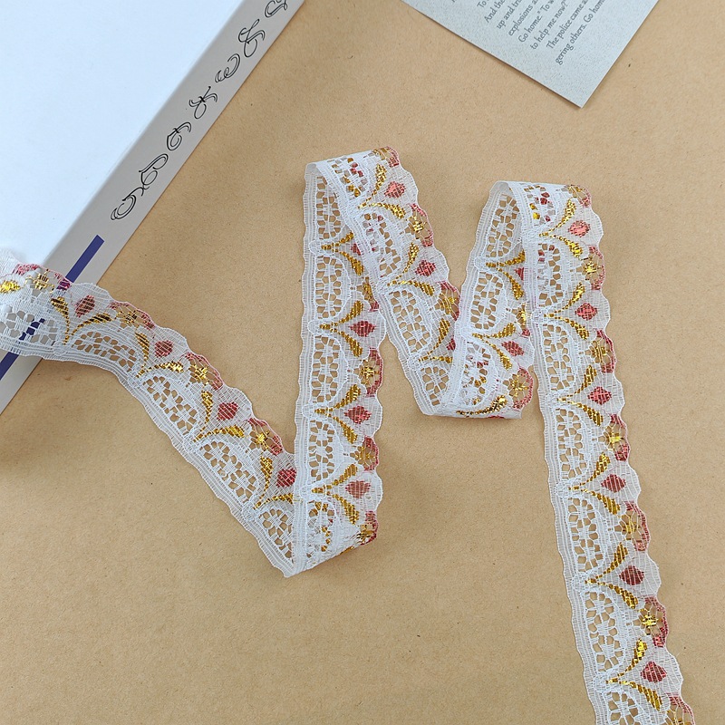 Estilo étnico color oro encaje plata encaje Ropa Accesorios niños muñeca falda Accesorios