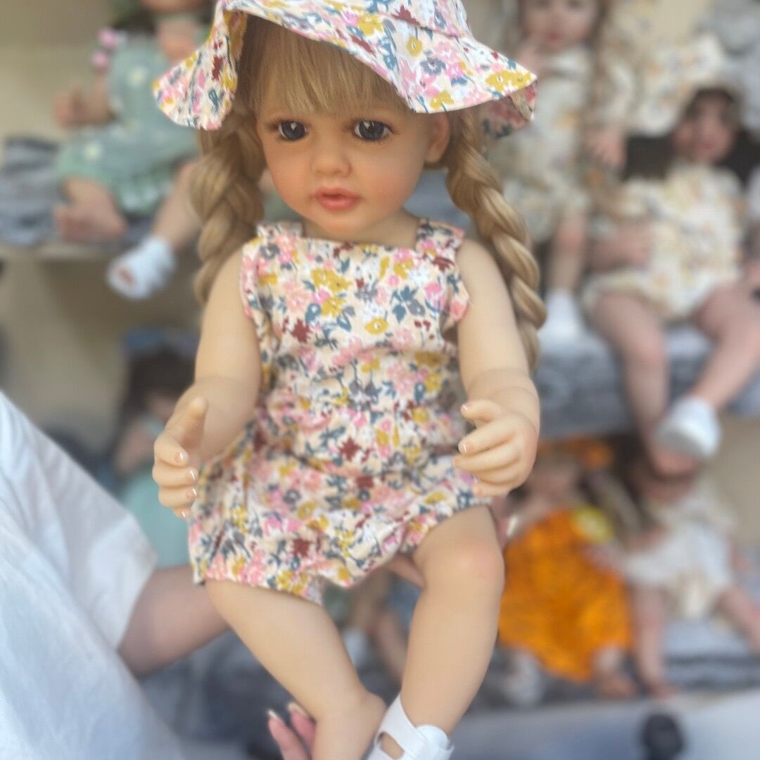 Npk55cm pegamento completo puede entrar en la simulación de agua muñeca reborn Betty TikTok suministro de una sola pieza de entrega