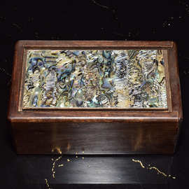 怀旧木质工艺品螺钿镶嵌花梨木机关首饰盒摆件厂家古玩批发实木