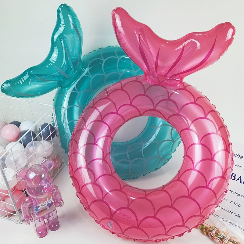 Thickened Mermaid Seat Inflatable Lifebuoy For Adults And Children, Water Toy, Swimming Ring, Underarm Ring_voghion.com