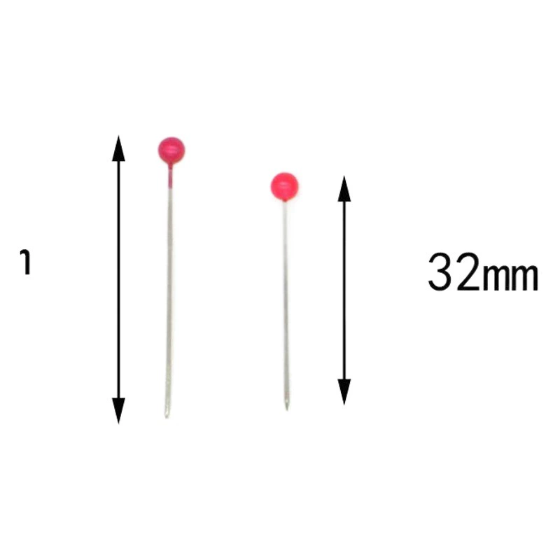 Цветные пластиковые перламутровые иглы из нержавеющей стали с большой головкой для ручного шитья, булавки для позиционирования, в упаковке 200 цветных перламутровых игл
