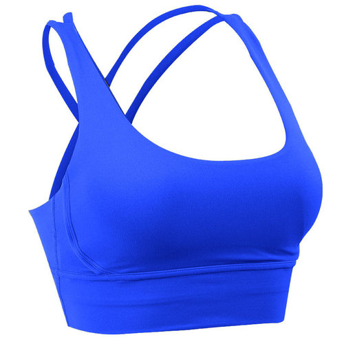 New product crossback bare skin yoga bra sports fitness innerwear running shock-absorbing Lulu sports bra