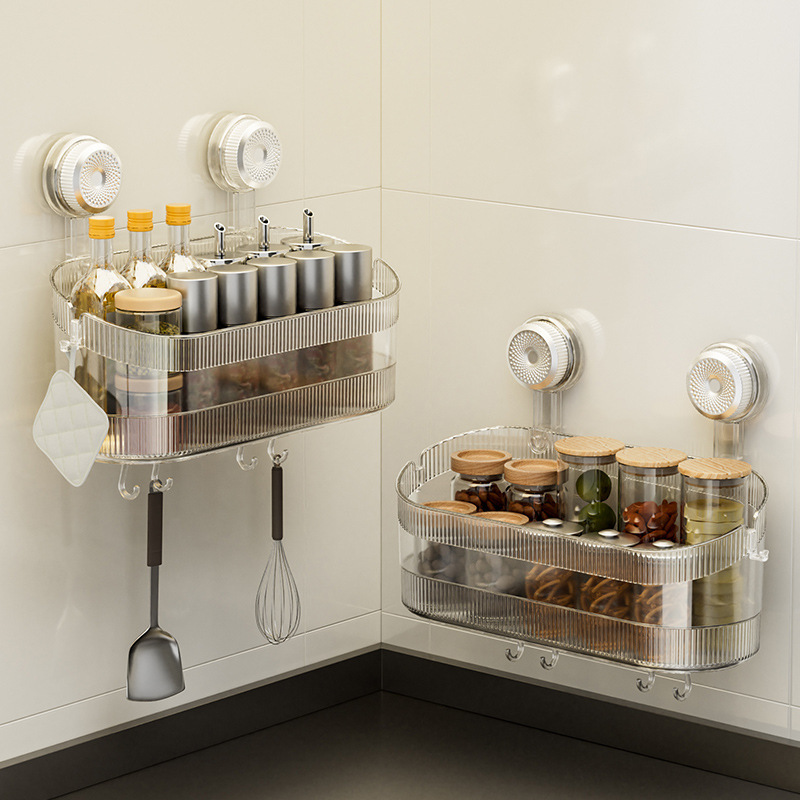 電気メッキ吸盤収納ラック浴室トイレ化粧品洗面台ライト高級壁掛けパンチフリー収納ボックス|undefined