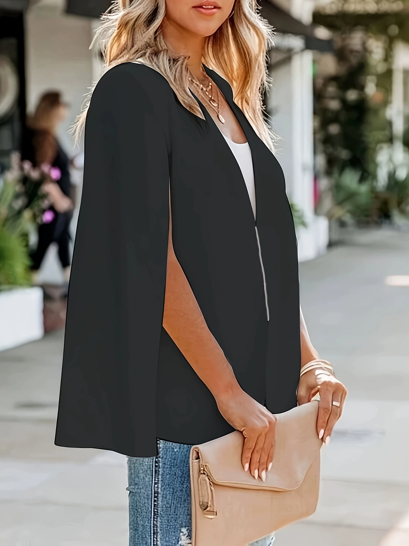 2025 новый европейский и американский элегантный однотонный женский кардиган с рукавами-блейзером для кросс-граничной доставки