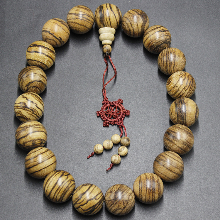 雲缘批发 越南沉香木大佛珠手串念珠25mm30mm19颗可做汽车挂饰|ms