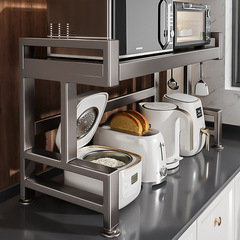キッチン電子レンジ収納ラック拡張可能な多層オーブンスタンドデスクトップカウンタートップ炊飯器収納ラック