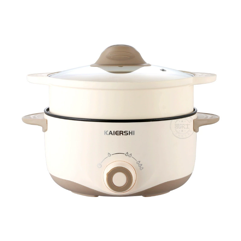 Student dormitory 3-4 steaming and cooking multi-function electric hot pot kitchen household multi-purpose electric cooker