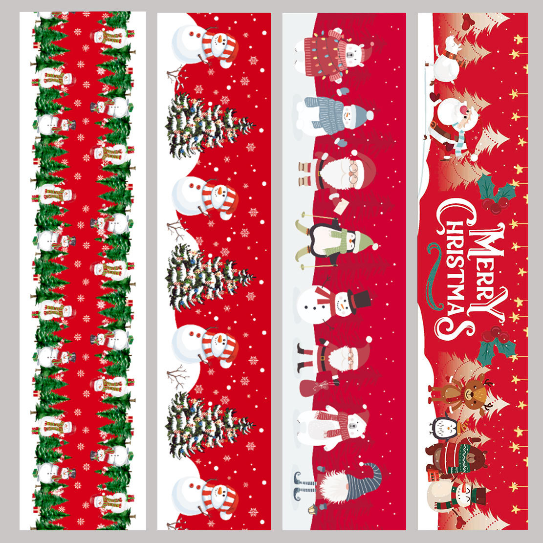 Joulupöytäjalkakoristelu kodin keittiön pellava pöytäliina Joulupöytäliina _voghion.com